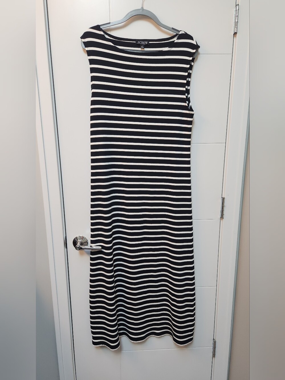 NWOT J. Crew Cotton Striped Maxi Dress XL